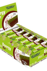 Weider Victory Endurance Energy Jelly Bar pack with cola and cherry flavors, 24 x 32g, energy-boosting and vitamin-rich.